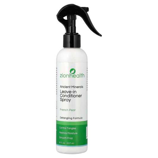 Zion Health, Ancient Minerals, Leave-in Conditioner Spray, French Pear, 8 fl oz (237 ml)
