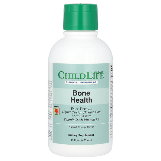 ChildLife Clinicals, Liquid Calcium/Magnesium Formula with Vitamin D3 & Vitamin K2, Natural Orange, 16 fl oz (473 ml)