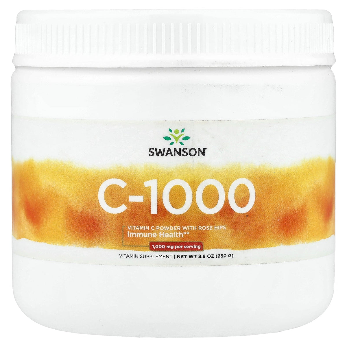 Swanson Vitamins, Vitamin C Powder, with Rose Hips, 8.8 oz (250 g)