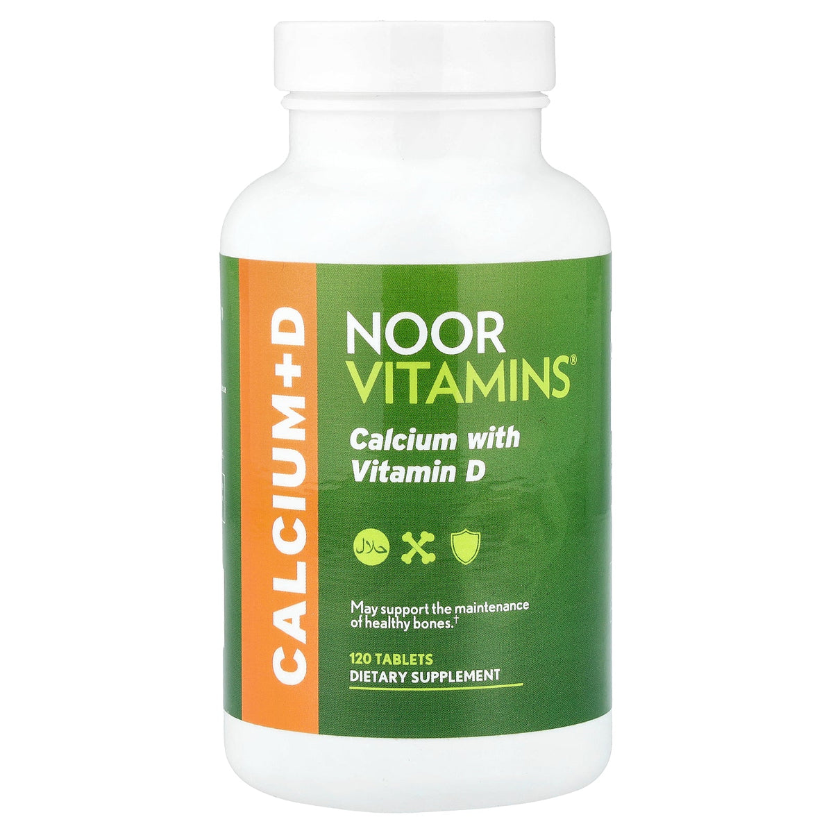 Noor Vitamins, Calcium with Vitamin D, 120 Tablets