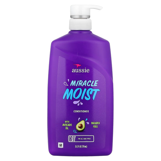 Aussie, Miracle Moist, Conditioner With Avocado Oil, For All Hair Types , 26.2 fl oz (778 ml)