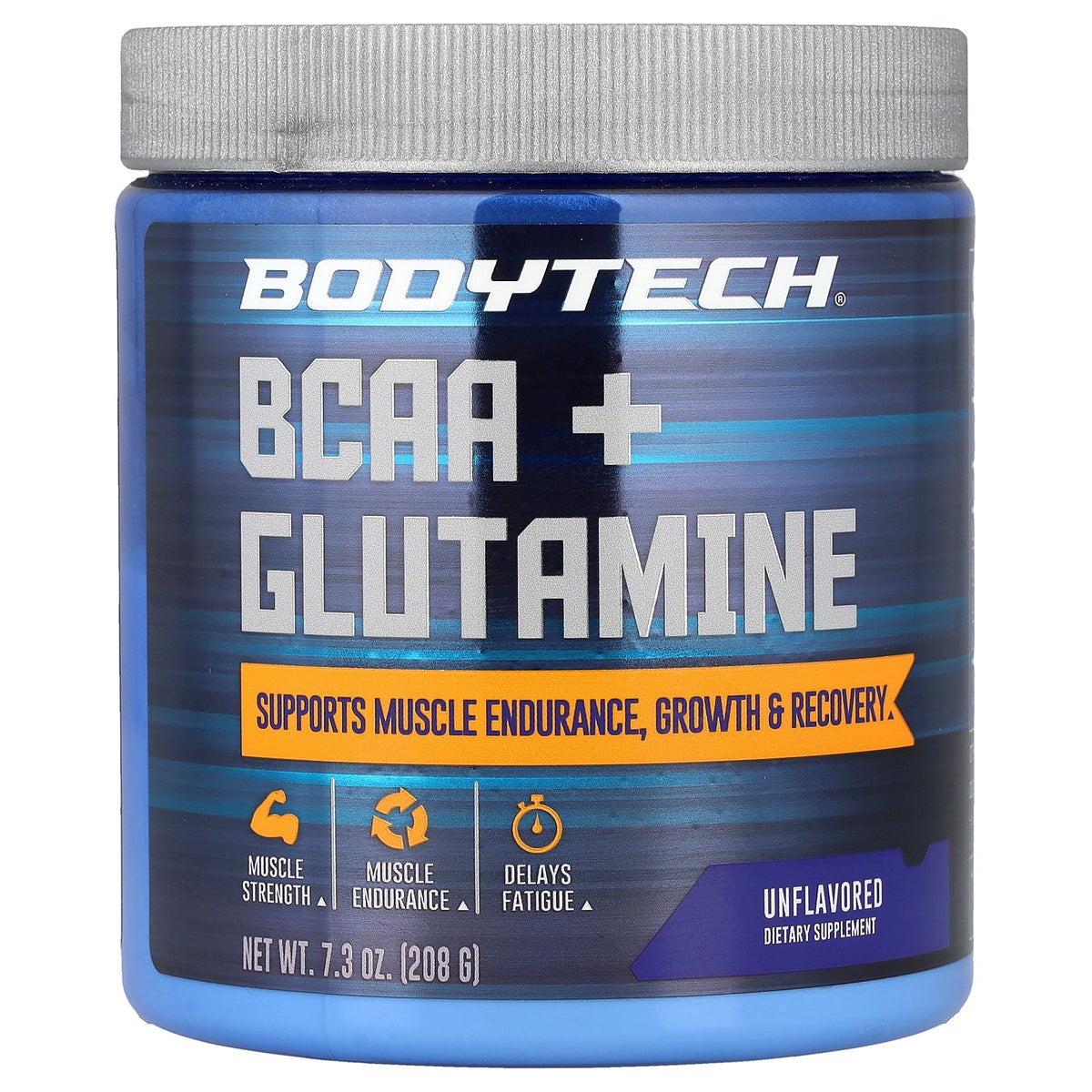 BodyTech, BCAA + Glutamine, Unflavored, 7.3 oz (208 g)