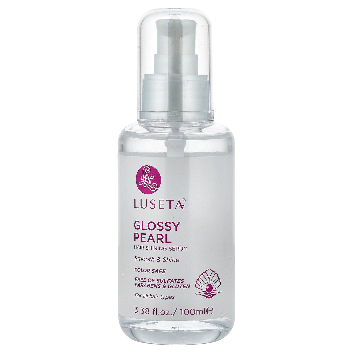 Luseta Beauty, Glossy Pearl Hair Shining Serum, For All Hair Types, 3.38 fl oz (100 ml)