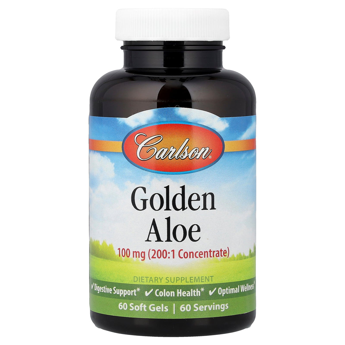 Carlson, Golden Aloe , 100 mg , 60 Soft Gels
