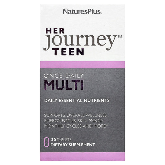 NaturesPlus, Her Journey™ Teen, Once Daily Multi, 30 Tablets