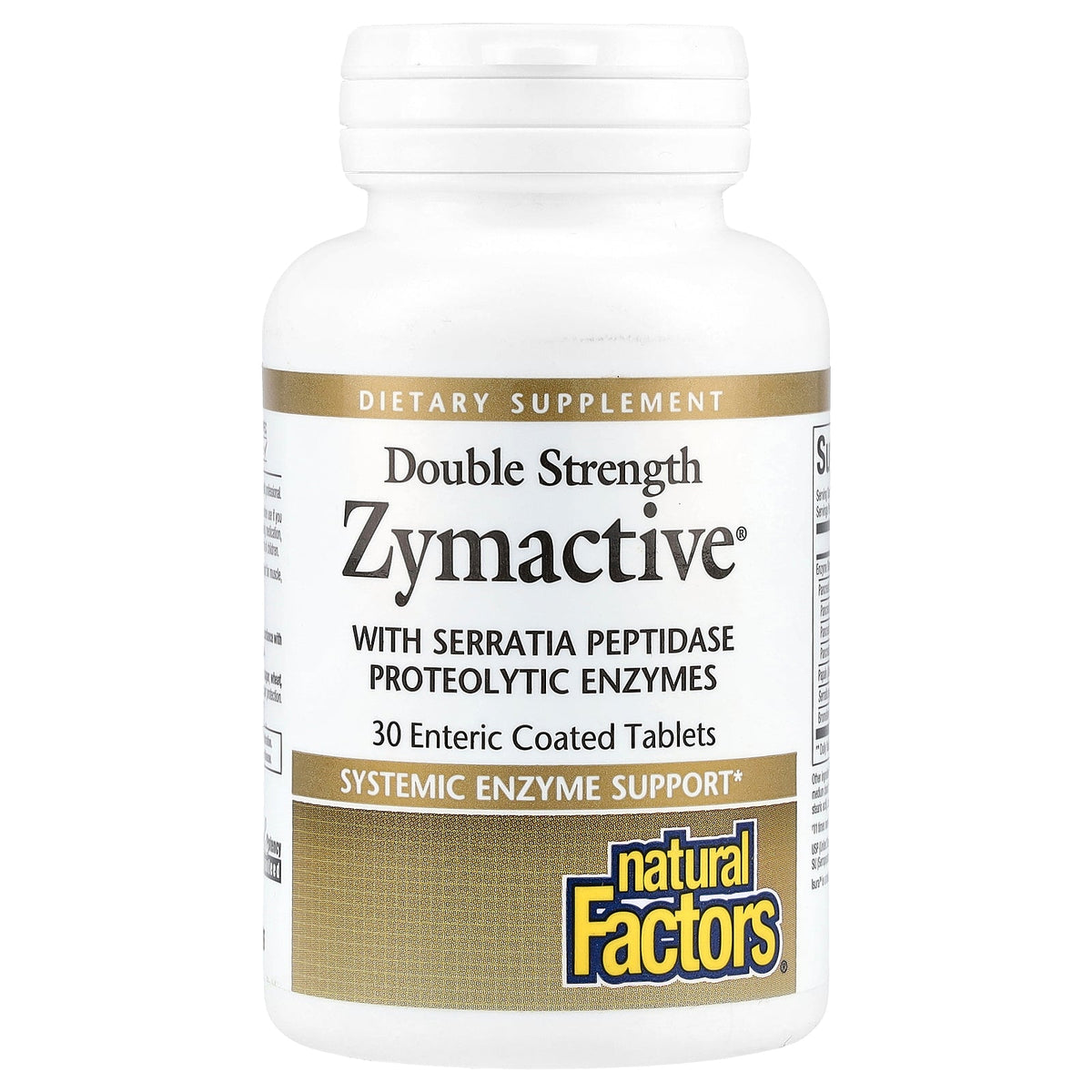 Natural Factors, Zymactive, 30 Enteric Coated Tablets