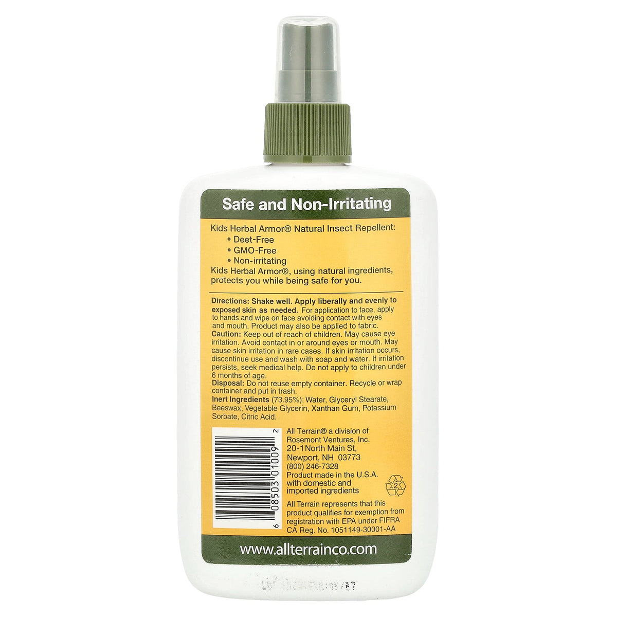 All Terrain, Kids Herbal Armor™, Natural Insect Repellent, 8 fl oz (240 ml)