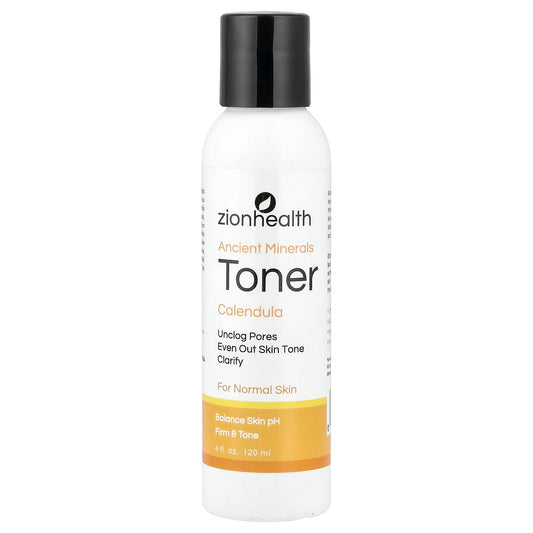 Zion Health, Ancient Minerals Toner, Calendula, For Normal Skin, 4 fl oz (120 ml)