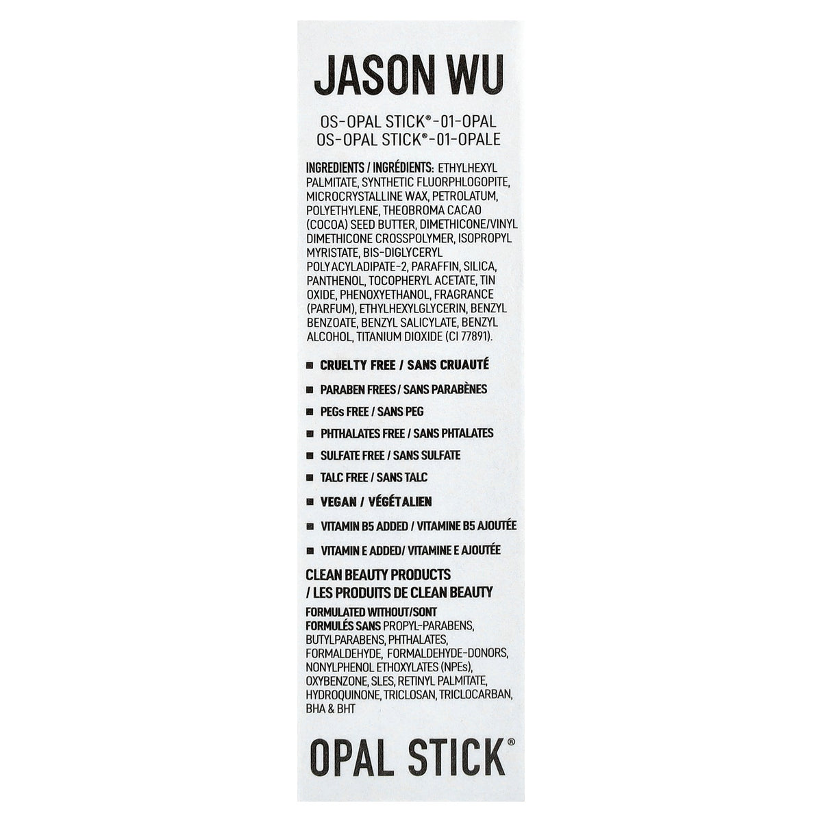 Jason Wu, Opal Stick®, Multi-Use Highlight Glow Stick, 01 Opal, 0.18 oz (5 g)