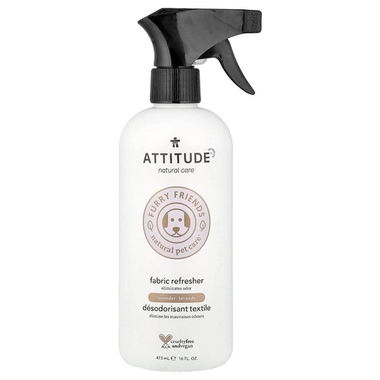 ATTITUDE, Furry Friends, Natural Pet Care, Fabric Refresher, Lavender, 16 fl oz (473 ml)