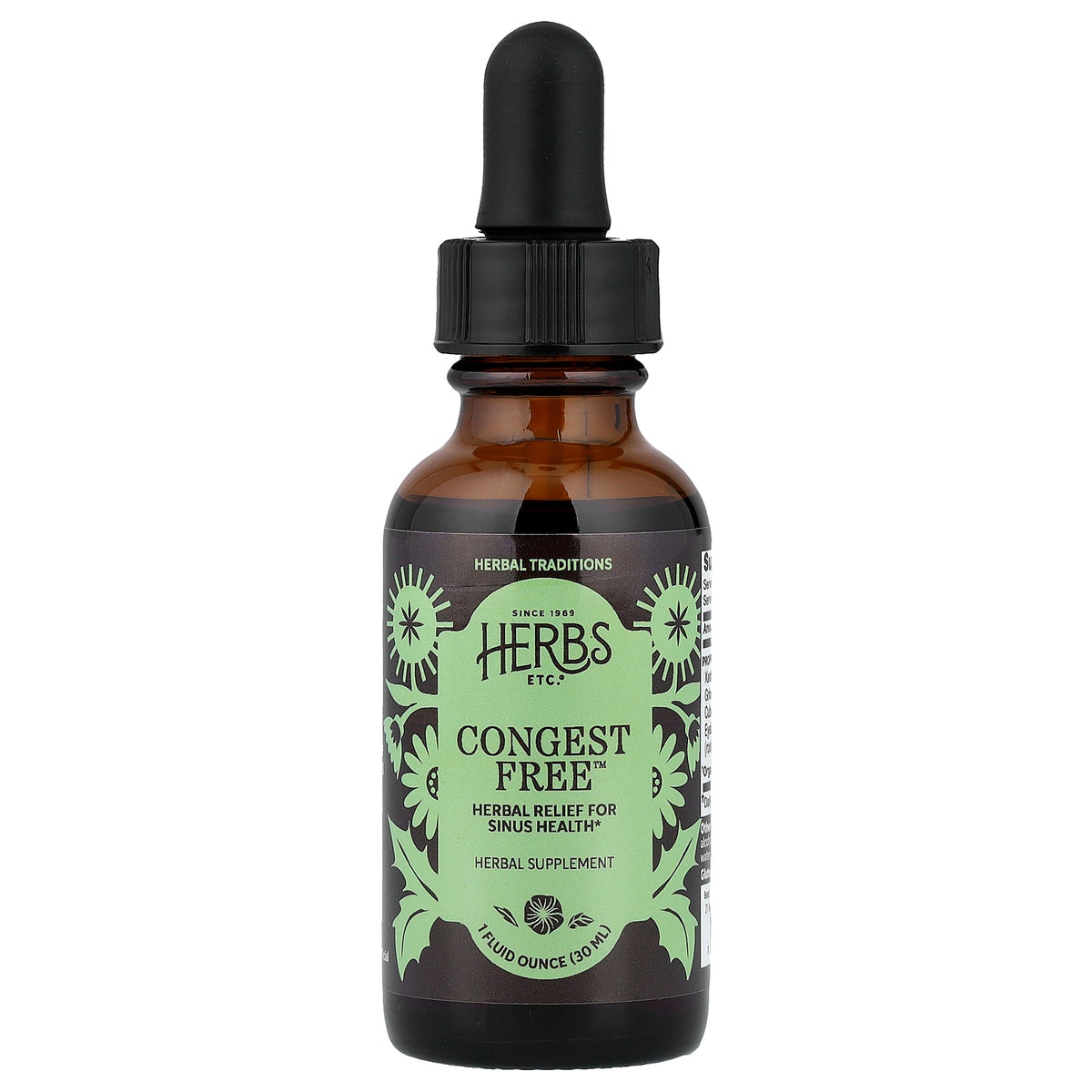 Herbs Etc., Congest Free™, 1 fl oz (30 ml)