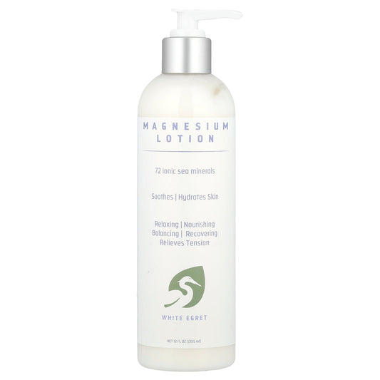 White Egret, Magnesium Lotion, 12 fl oz (355 ml)