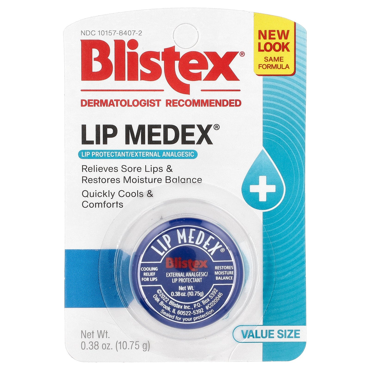 Blistex, Lip Medex®, Lip Protectant/External Analgesic , 0.38 oz (10.75 g)