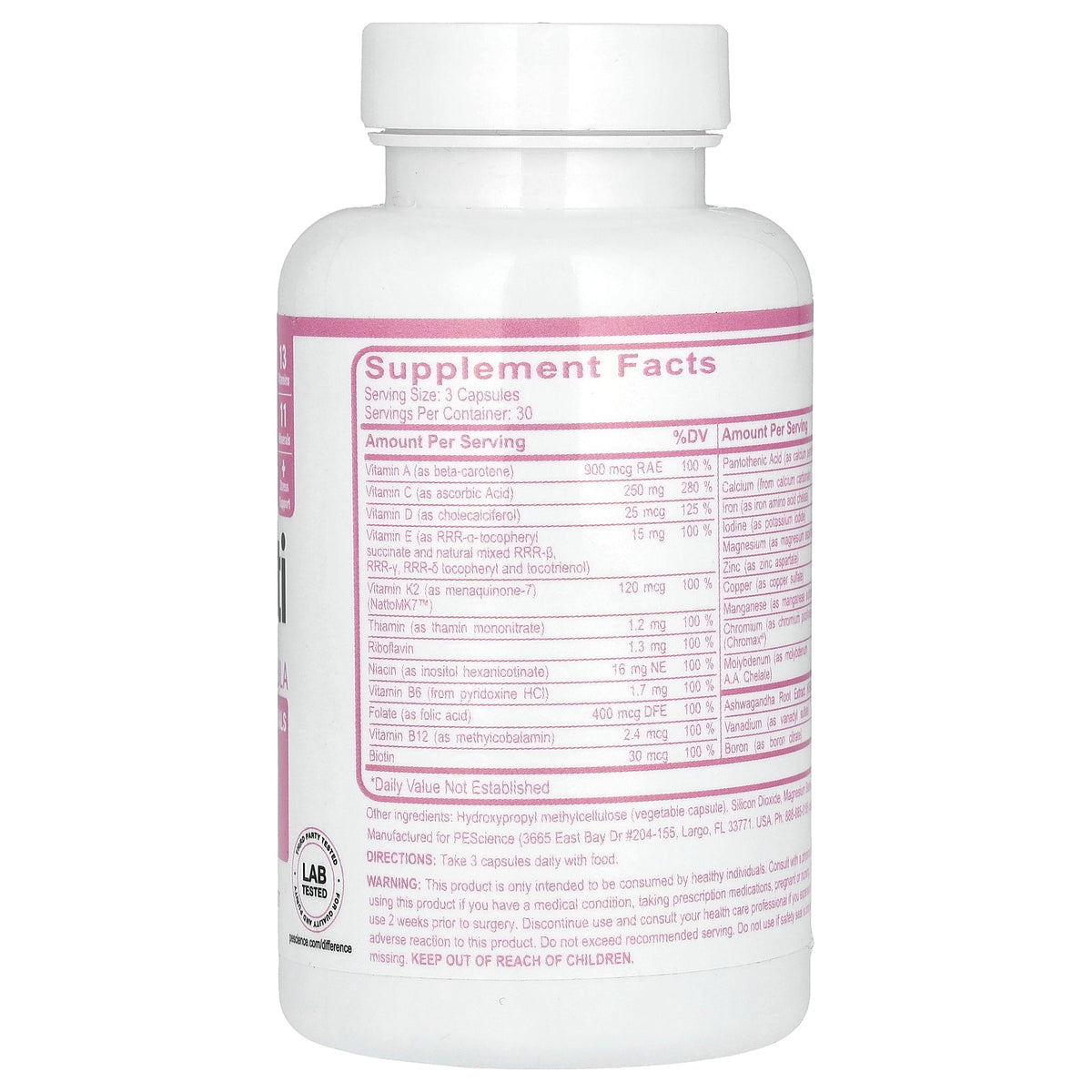 PEScience, TruMulti, Women's Formula, 90 Capsules