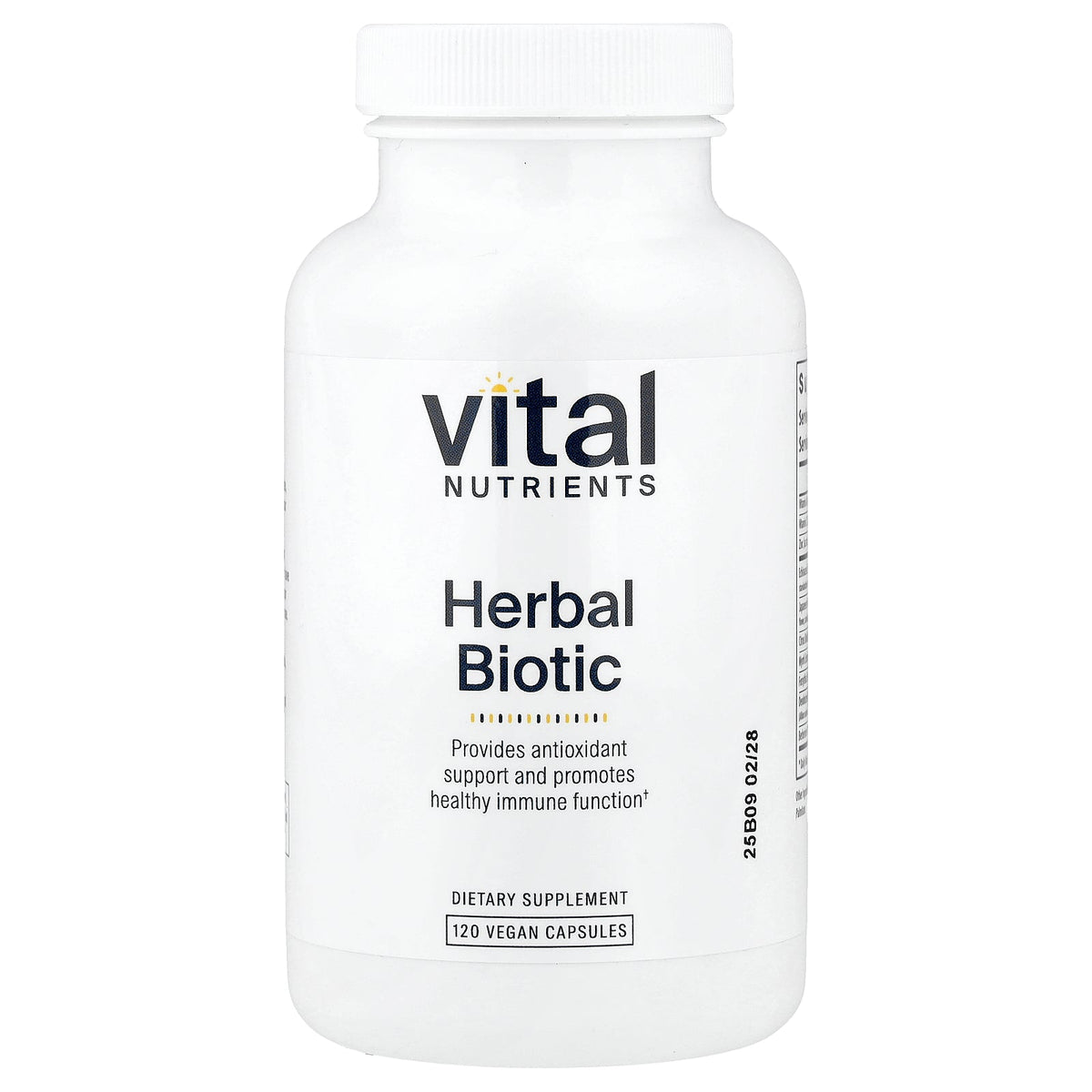Vital Nutrients, Herbal Biotic, 120 Vegan Capsules