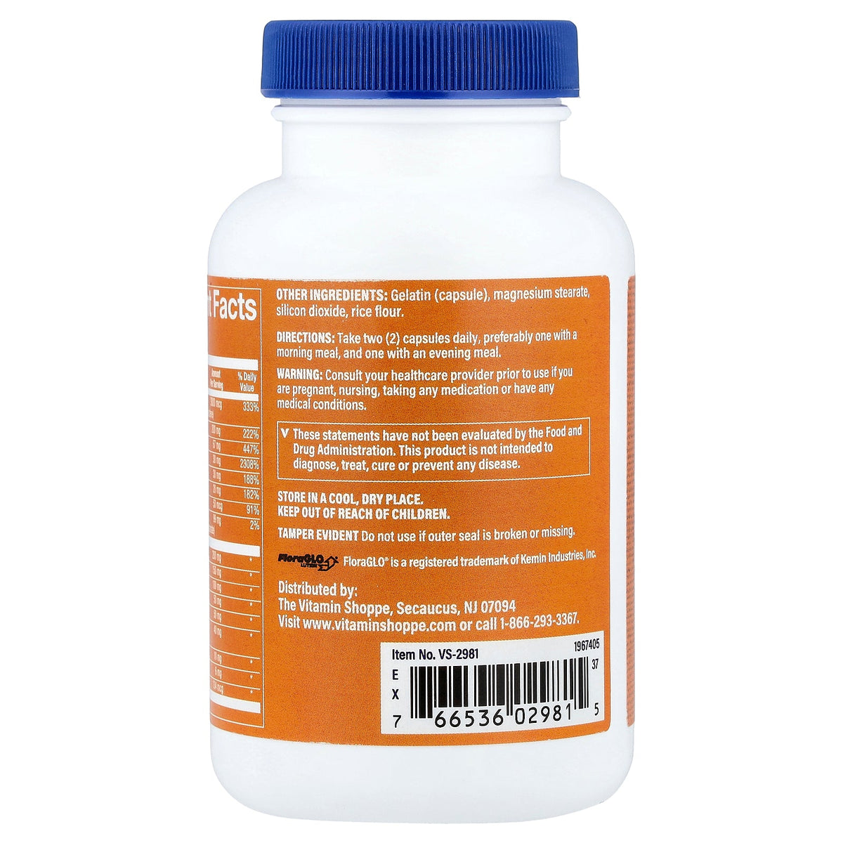 The Vitamin Shoppe, Opti-Vue with FloraGLO® Lutein, 120 Capsules