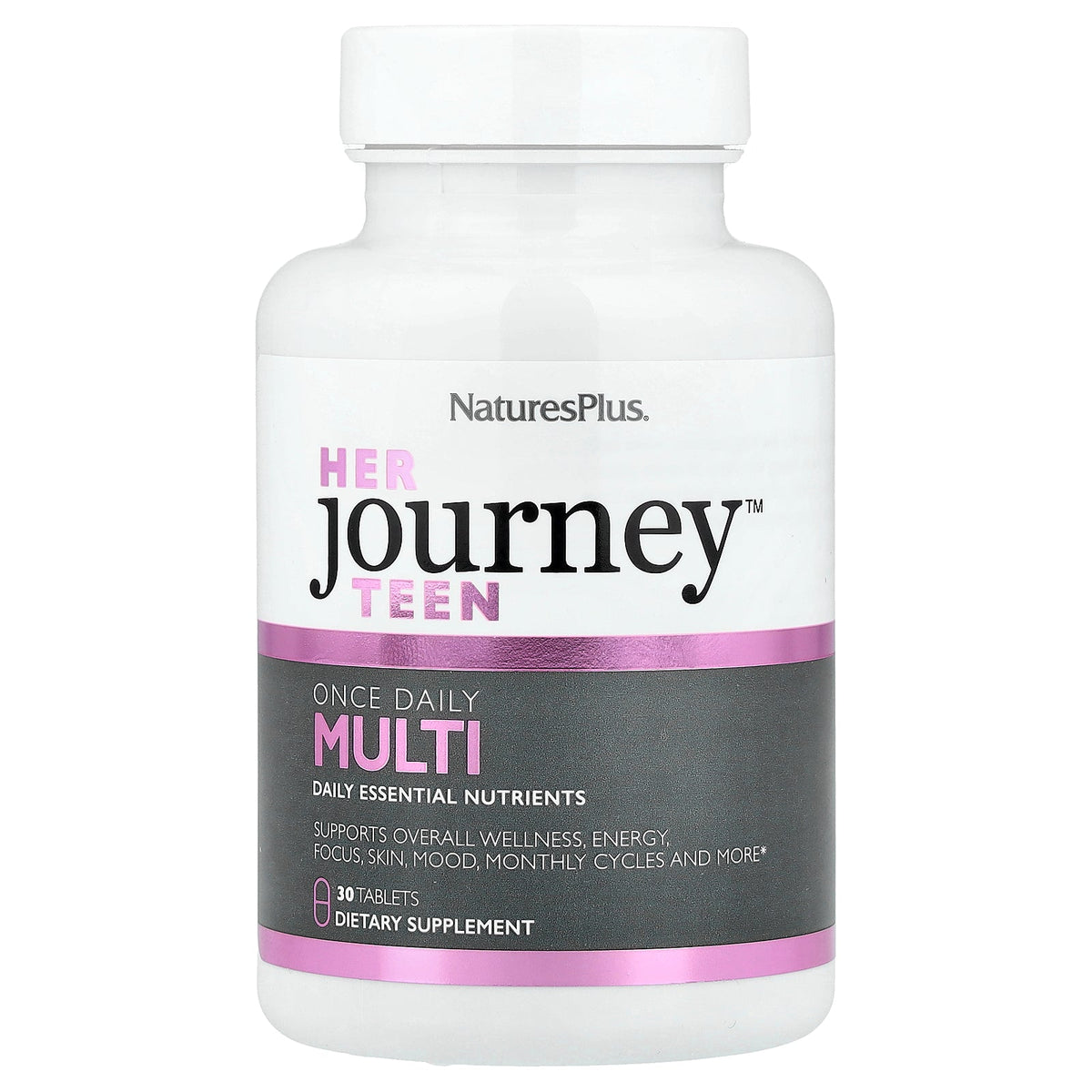 NaturesPlus, Her Journey™ Teen, Once Daily Multi, 30 Tablets