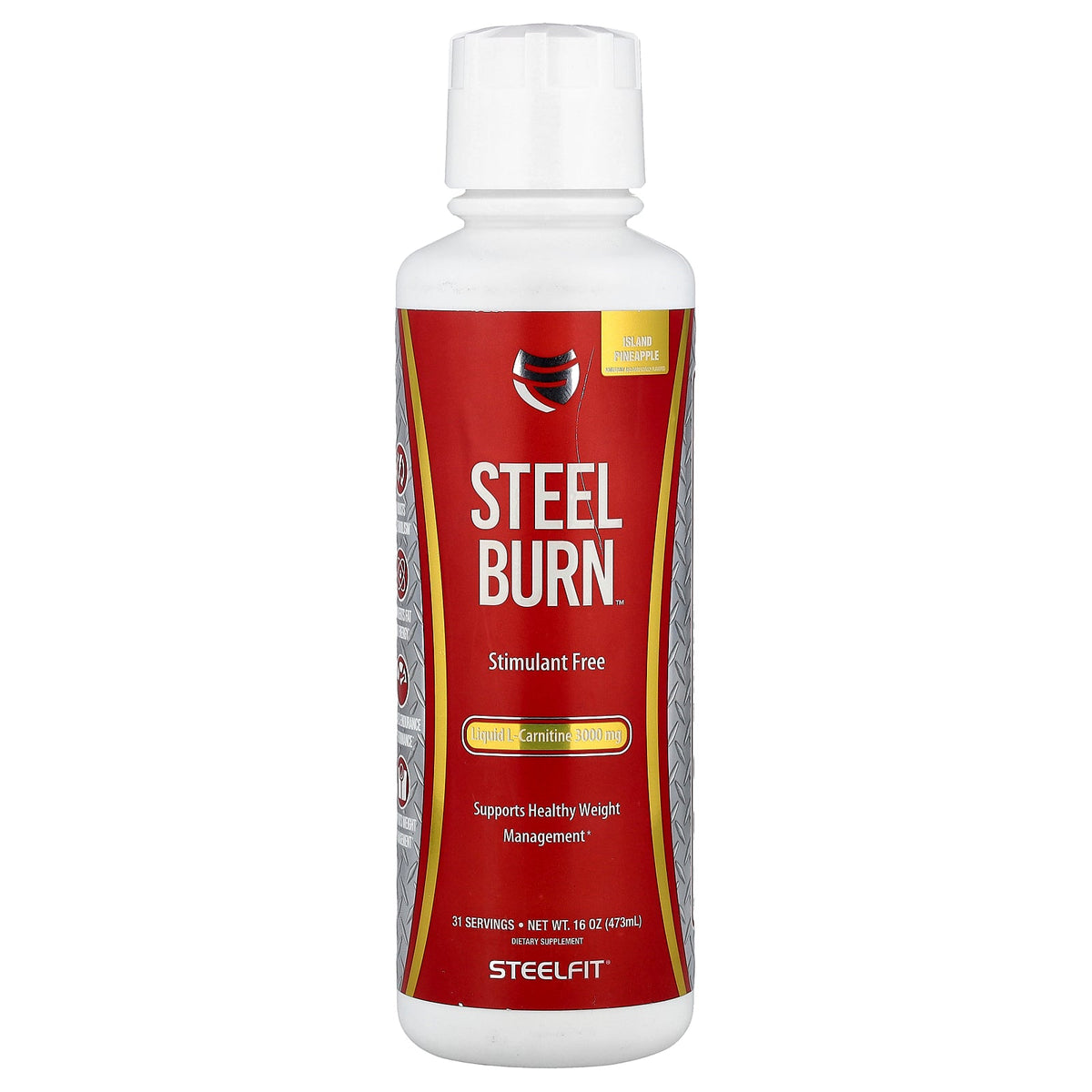 SteelFit, Steel Burn™, Island Pineapple, 16 oz (473 mL)