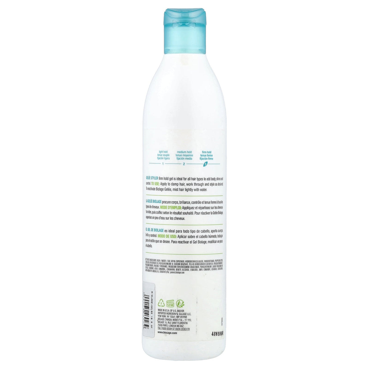 Biolage, Gelée Styler, All Purpose Gel, 16.9 fl oz (500 ml)