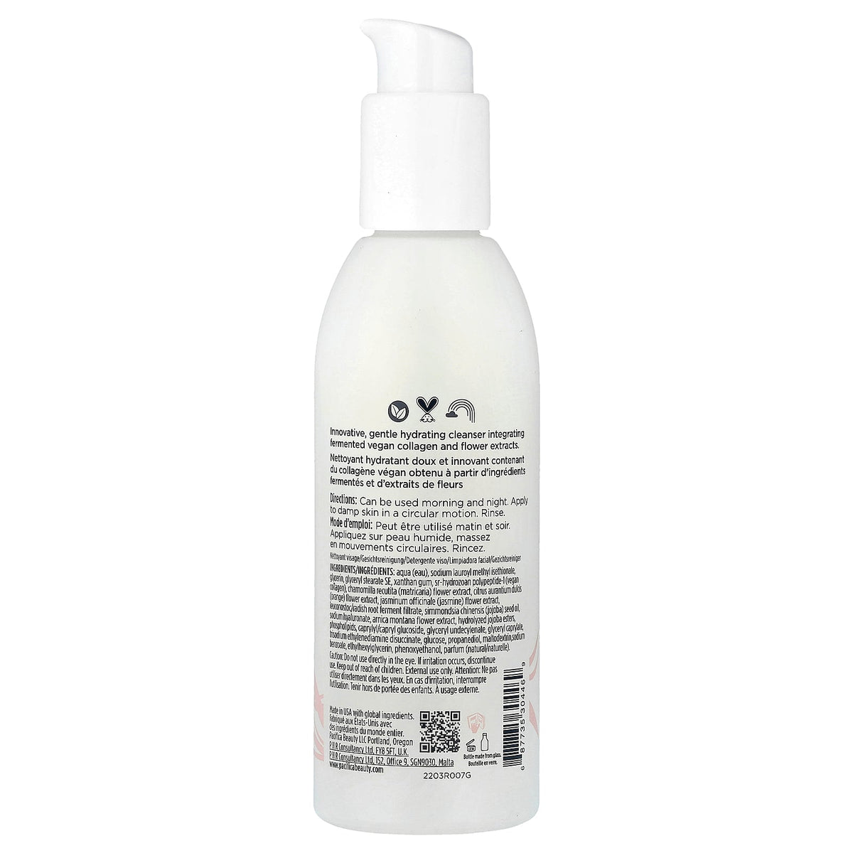 Pacifica, Vegan Cream, Creamy Gel Cleanser, 4.7 fl oz (140 ml)