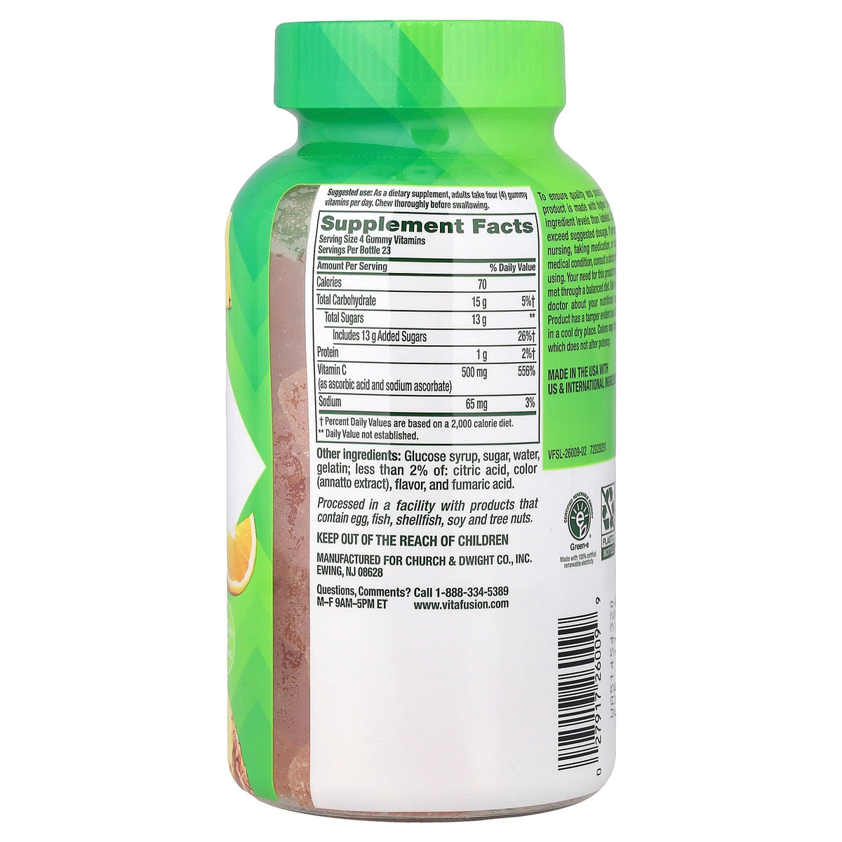 VitaFusion, Power C™ Gummies, Tropical Citrus, 92 Gummies (125 mg per Gummy)