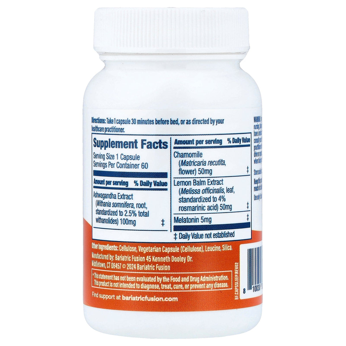 Bariatric Fusion, Sleep Support, 60 Capsules