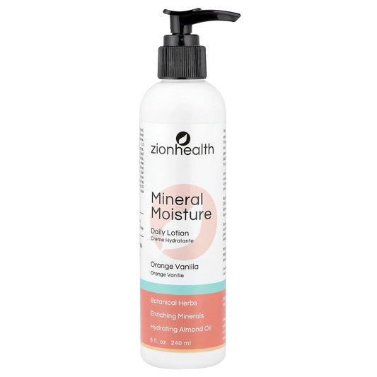 Zion Health, Mineral Moisture, Daily Lotion, Orange Vanilla, 8 fl oz (240 ml)