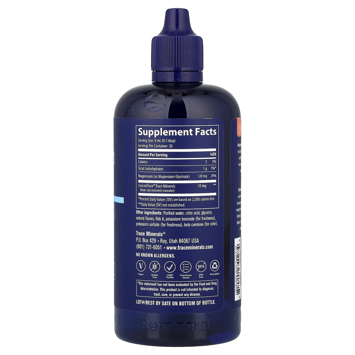 Trace, Magnesium Glycinate Liquid, Tropical Dream, 8.1 fl oz (240 ml)