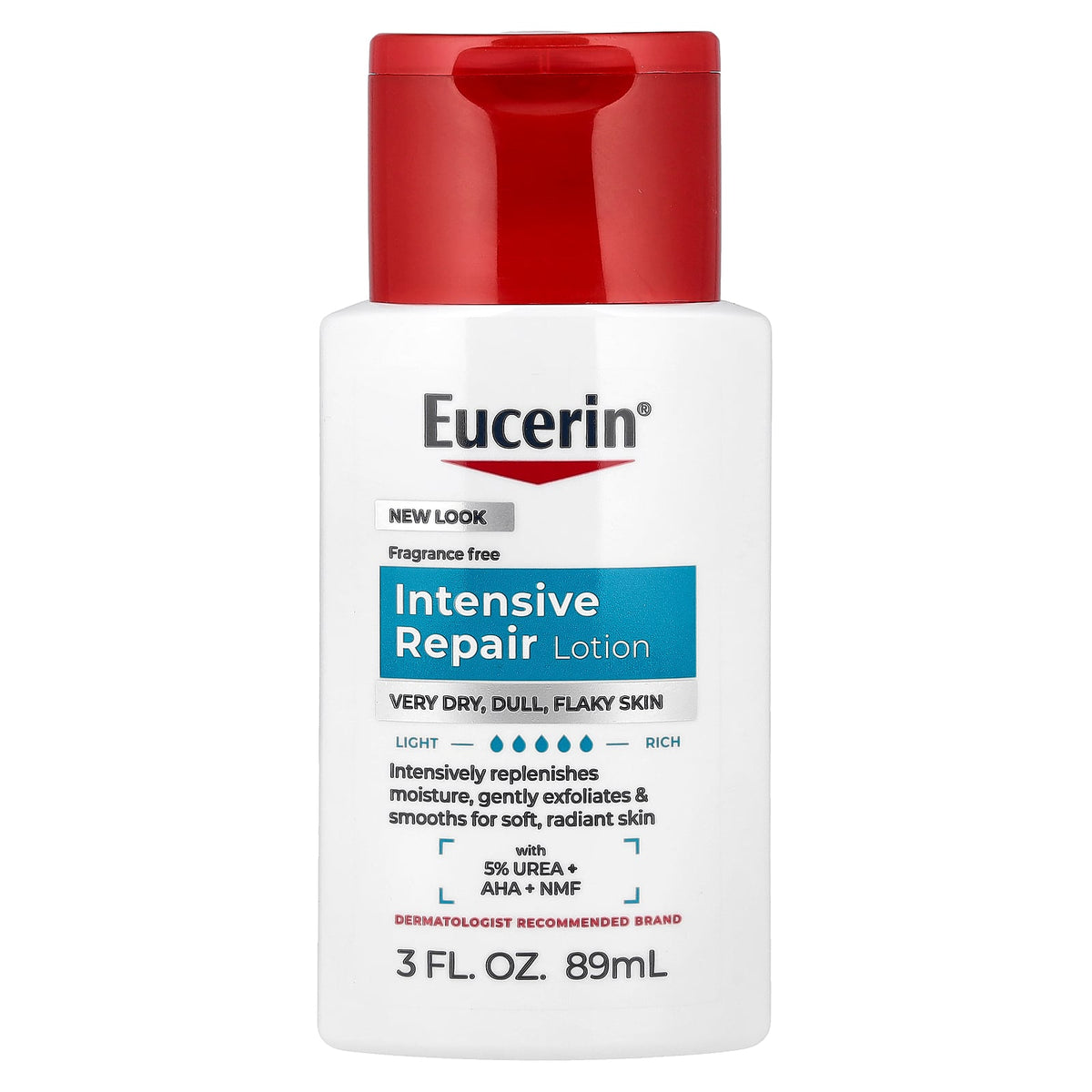 Eucerin, Intensive Repair Lotion, Fragrance Free, 3 fl oz (89 ml)