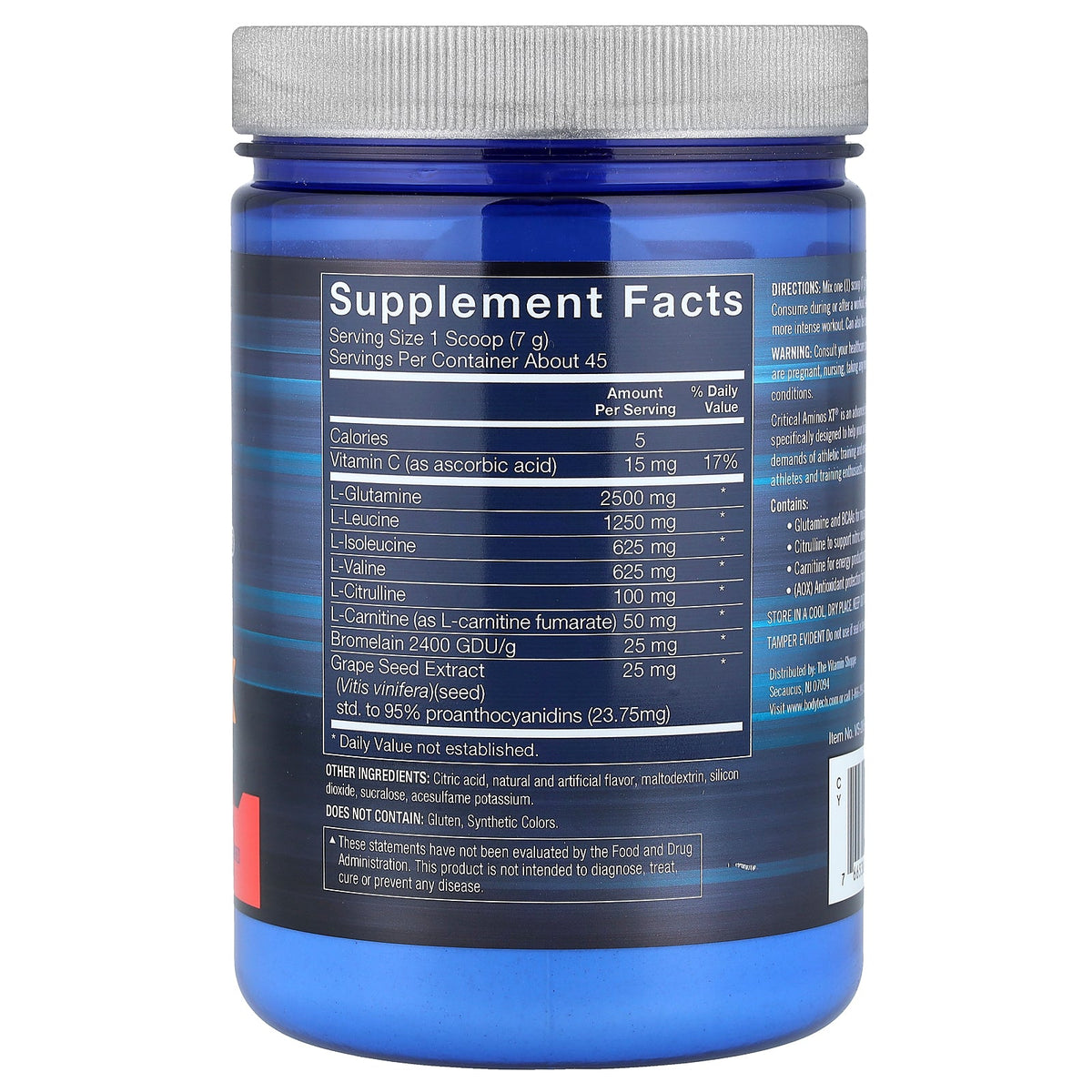 BodyTech, Critical Aminos XT®, Intra/Post Workout, Fruit Punch, 11.1 oz (315 g)