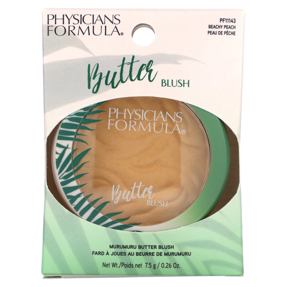 Physicians Formula, Murumuru Butter Blush, PF11143 Beachy Peach, 0.26 oz (7.5 g)