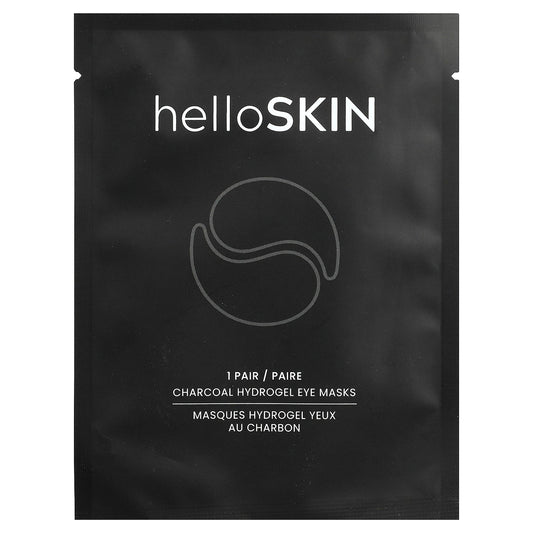 HelloSkin, Charcoal Hydrogel Eye Beauty Masks, 1 Pair