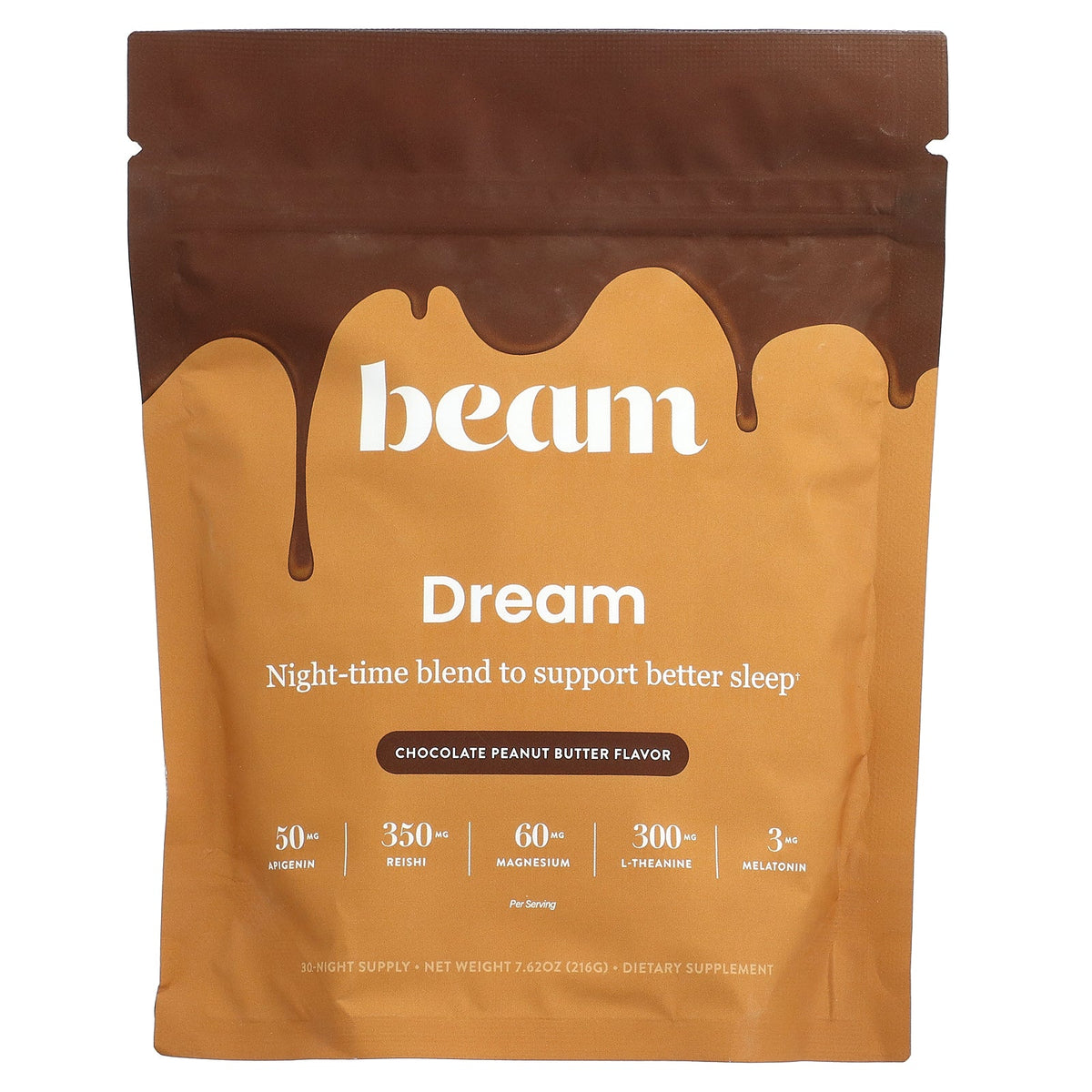 Beam, Dream, Chocolate Peanut Butter, 7.62 oz (216 g)