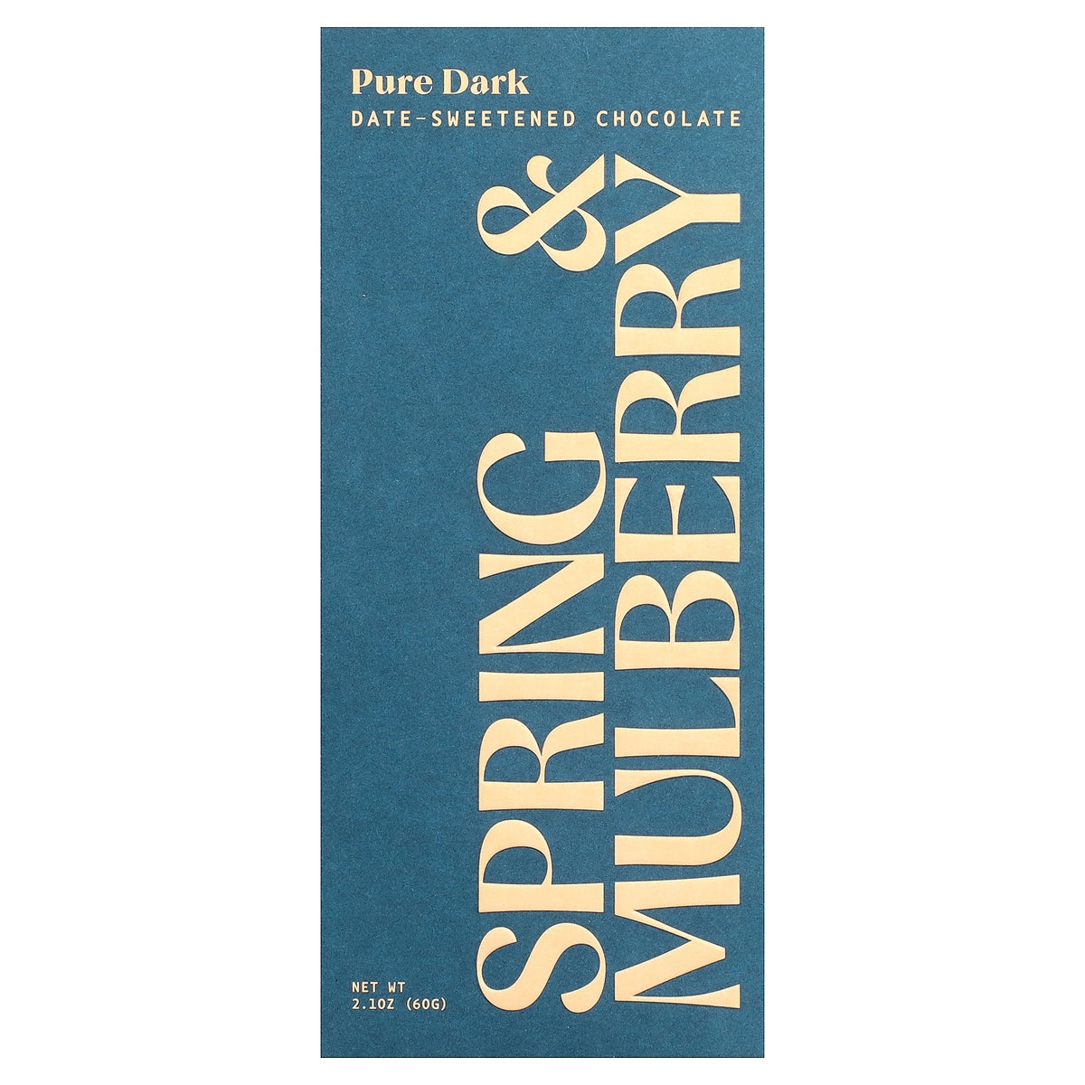 Spring & Mulberry, Date-Sweetened Chocolate, Pure Dark, 2.1 oz (60 g)