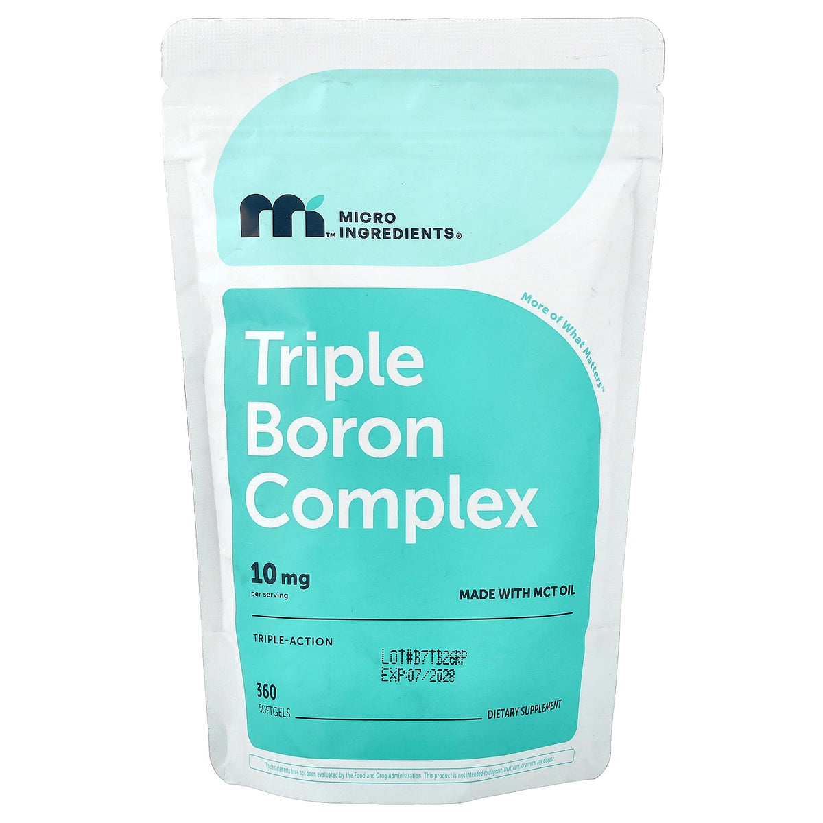 Micro Ingredients, Triple Boron Complex, 360 Softgels (5 mg per Softgel)