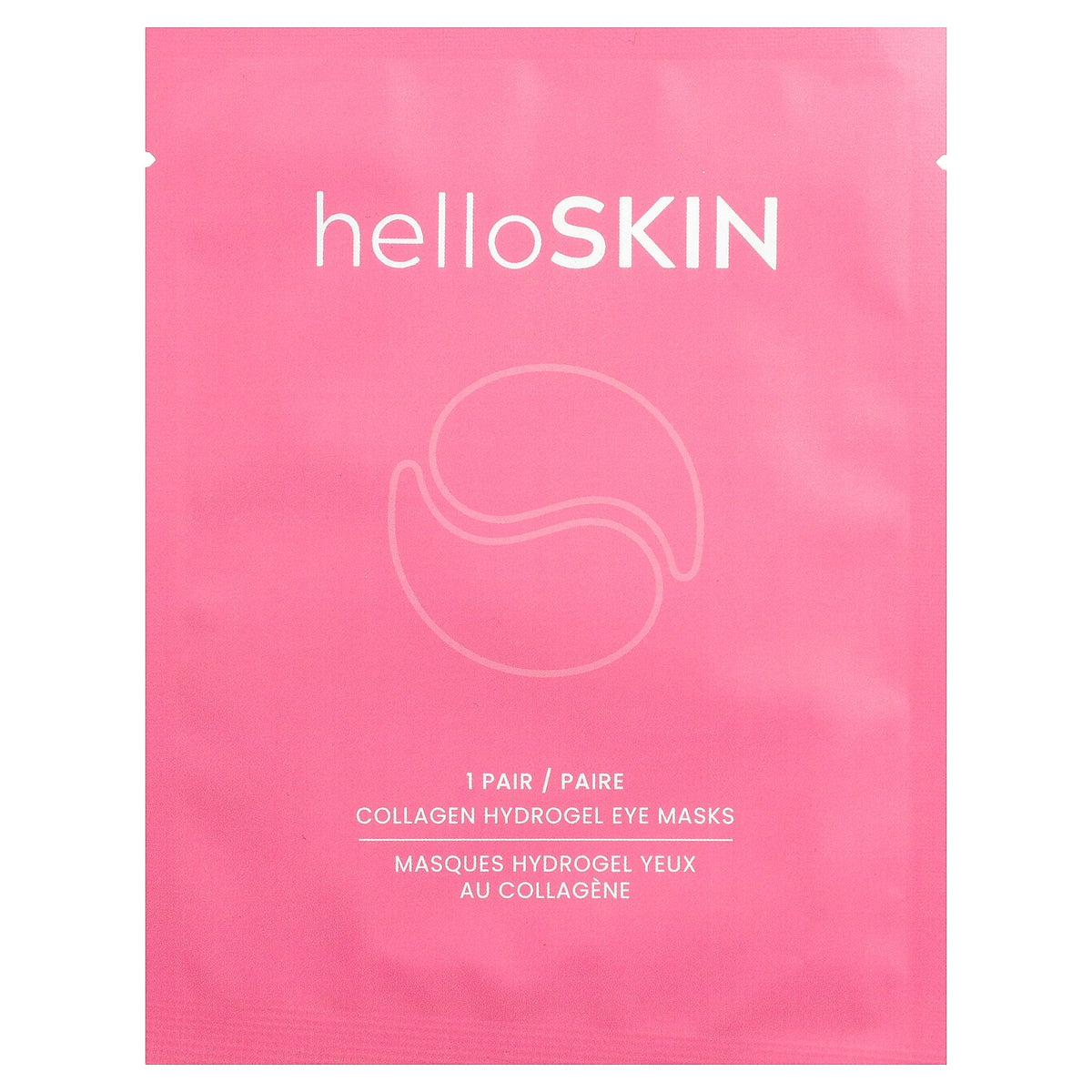HelloSkin, Collagen Hydrogel Eye Beauty Masks, 1 Pair