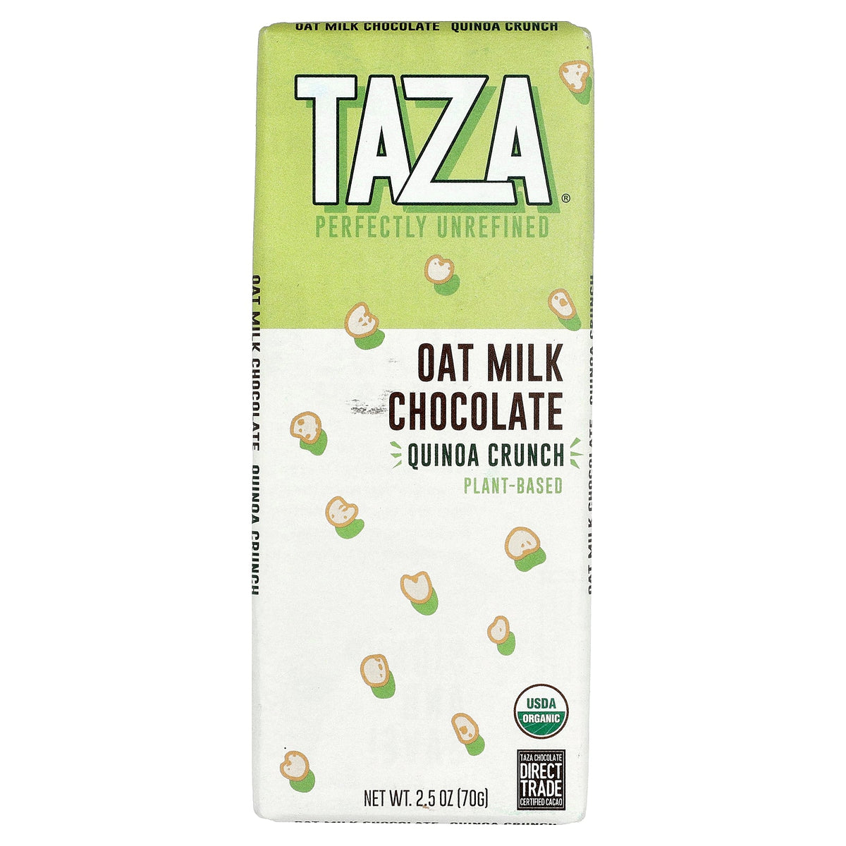 Taza Chocolate, Oat Milk Chocolate, Quinoa Crunch, 2.5 oz (70 g)