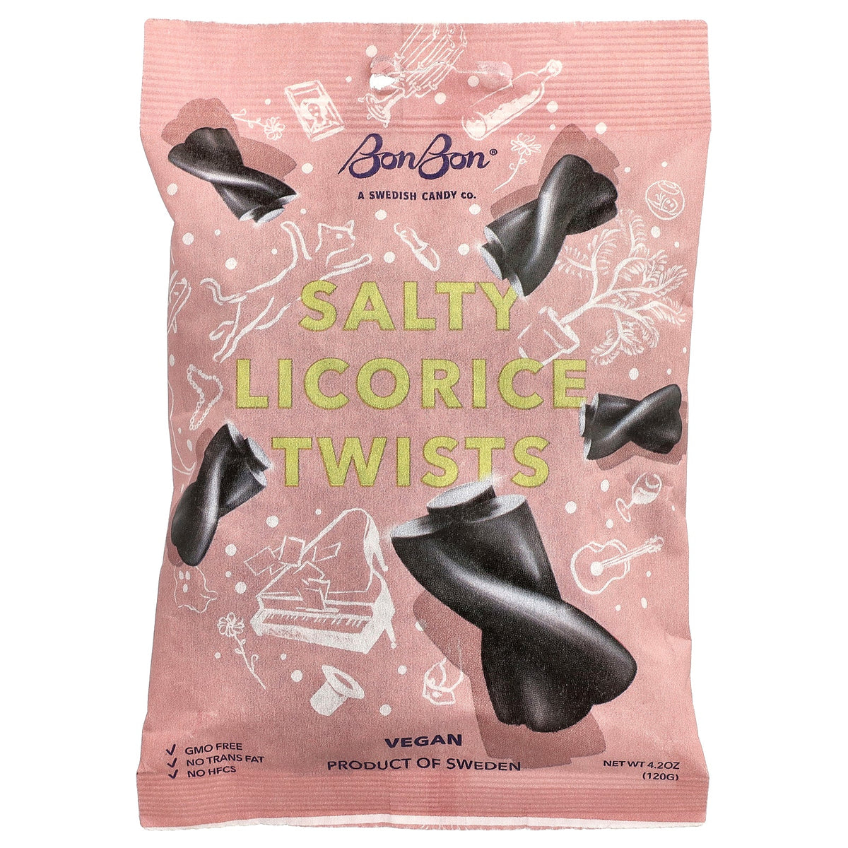 BonBon, Salty Licorice Twists, 4.2 oz (120 g)