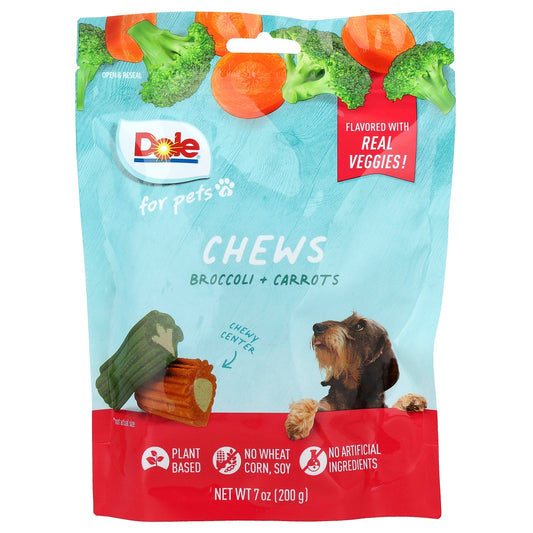 Dole for Pets, Chews, Broccoli + Carrots , 7 oz (200 g)