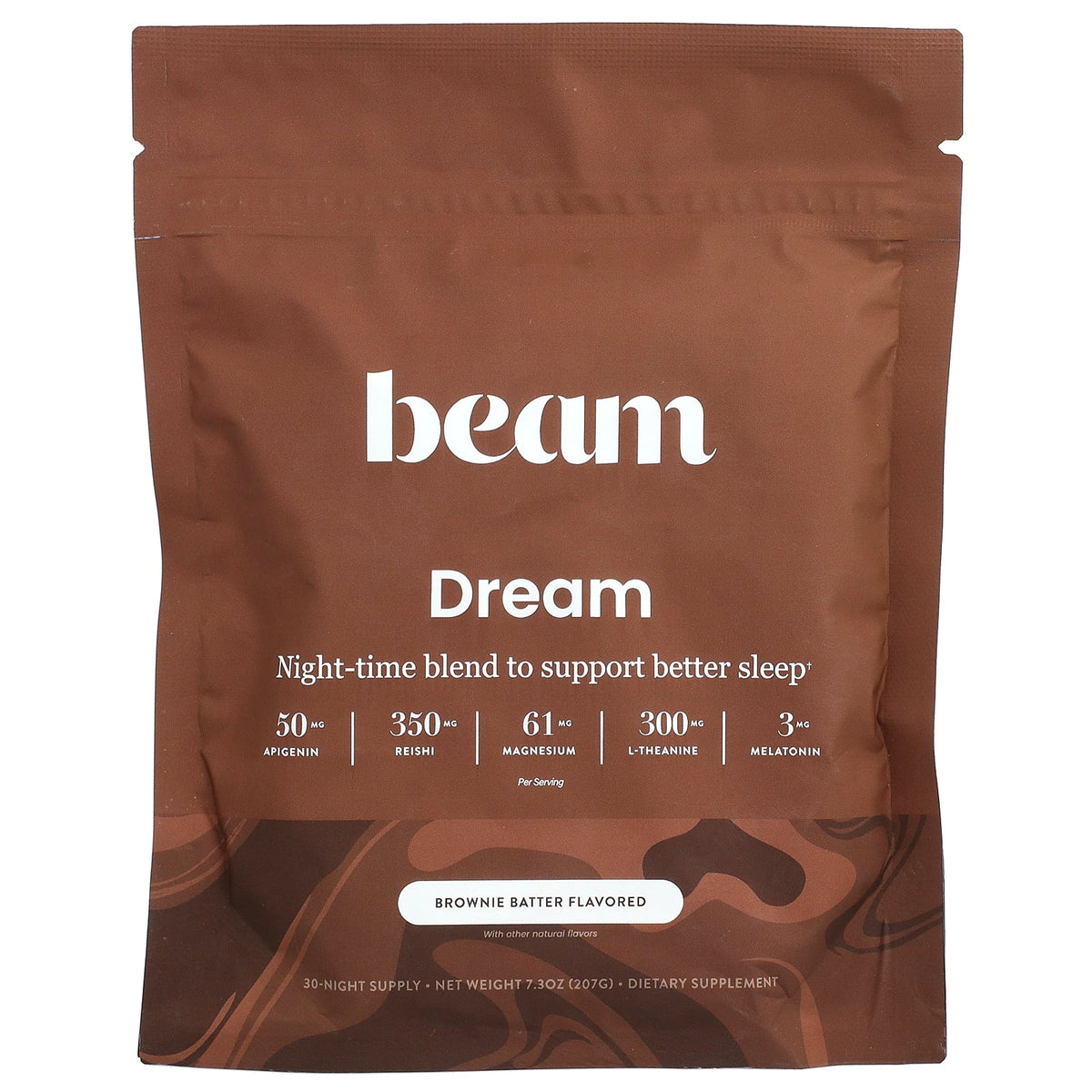 Beam, Dream, Brownie Batter, 7.3 oz (207 g)