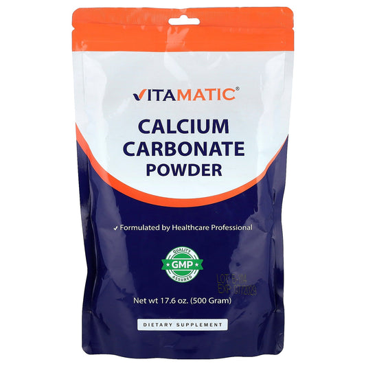 Vitamatic, Calcium Carbonate Powder, 17.6 oz (500 g)