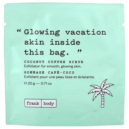 frank body, Coconut Coffee Scrub, 0.71 oz (20 g)