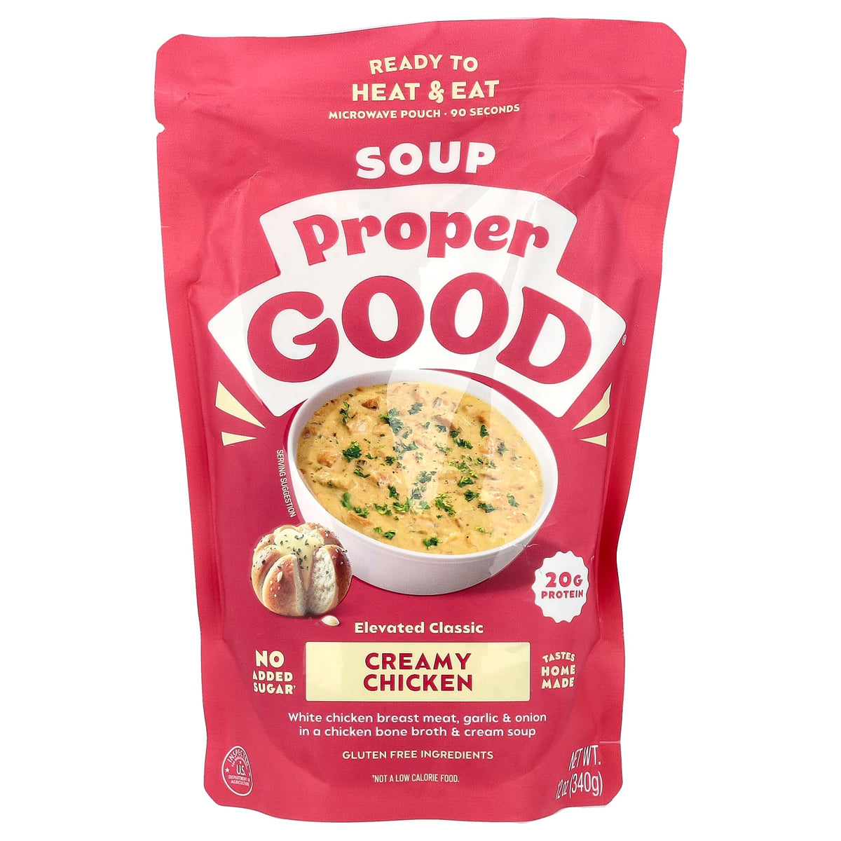 Proper Good, Ready to Heat & Eat, Creamy Chicken Soup, 12 oz (340 g)