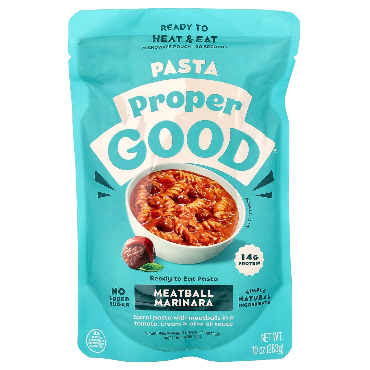 Proper Good, Ready To Heat & Eat, Meatball Marinara, 10 oz (283 g)