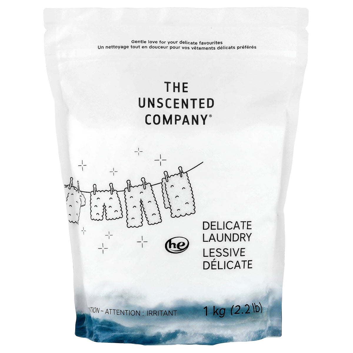 The Unscented Company, Delicate Laundry, Fragrance Free, 2.2 lb (1 kg)