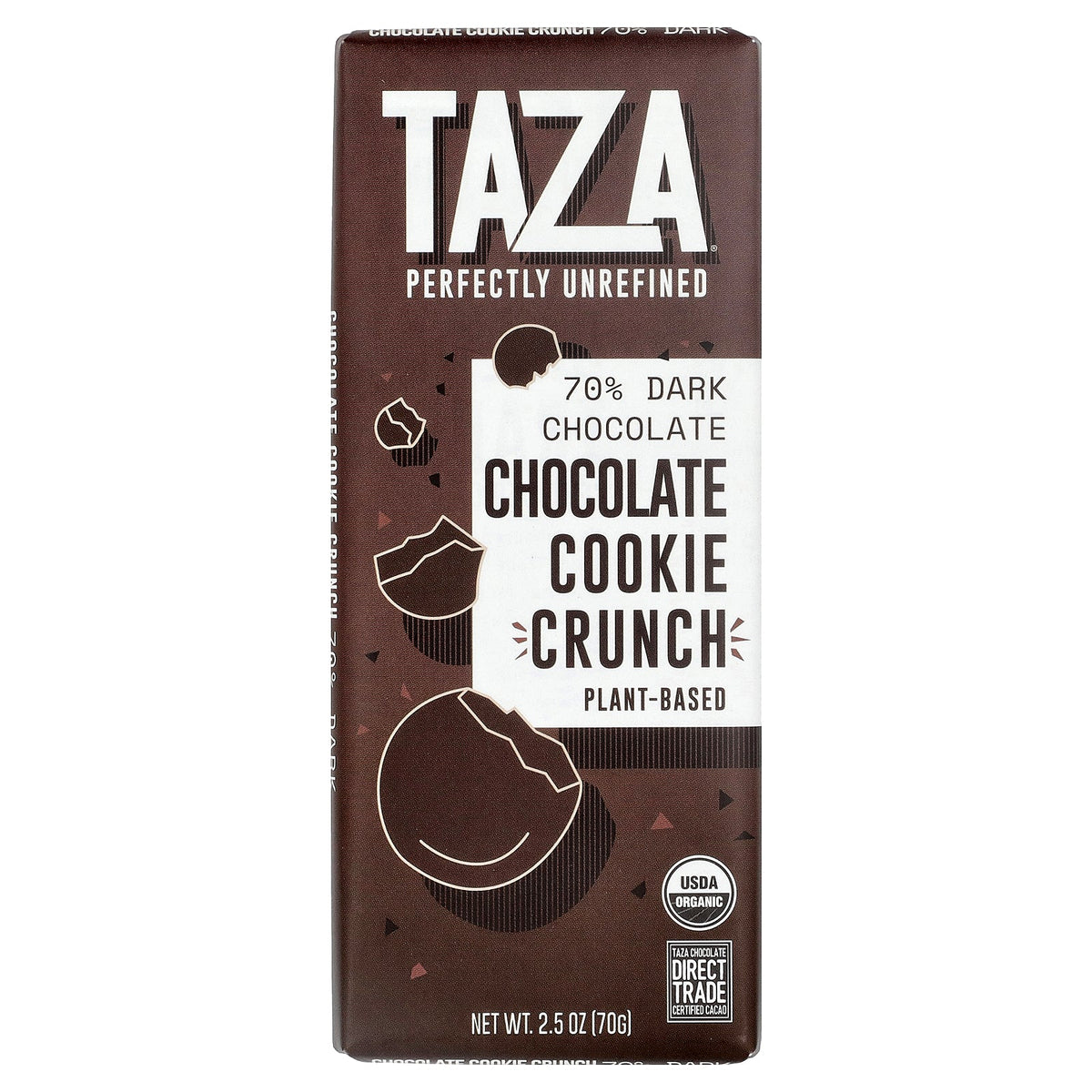 Taza Chocolate, 70% Dark Chocolate, Chocolate Cookie Crunch, 2.5 oz (70 g)