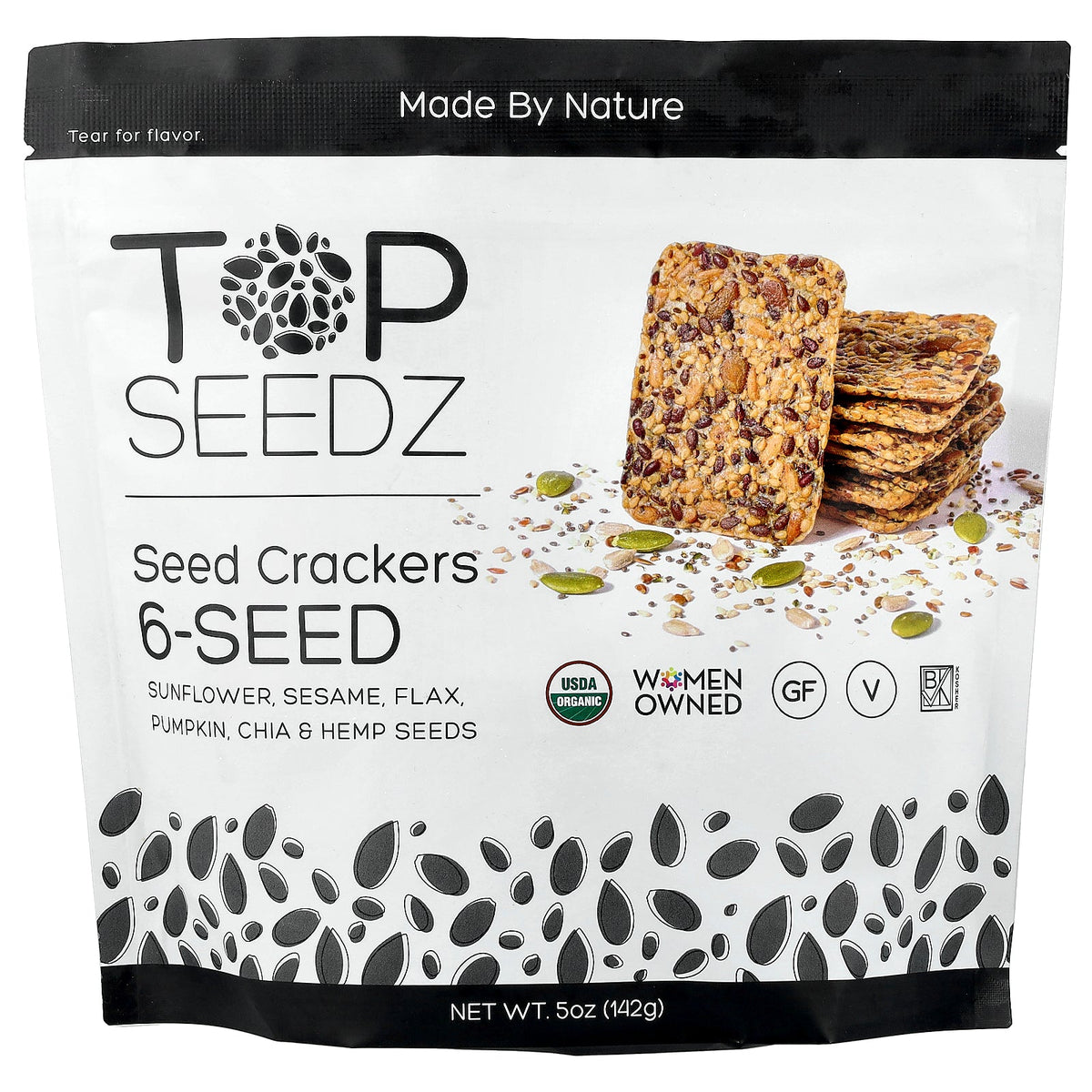 Top Seedz, Seed Crackers, 6-Seed, 5 oz (142 g)