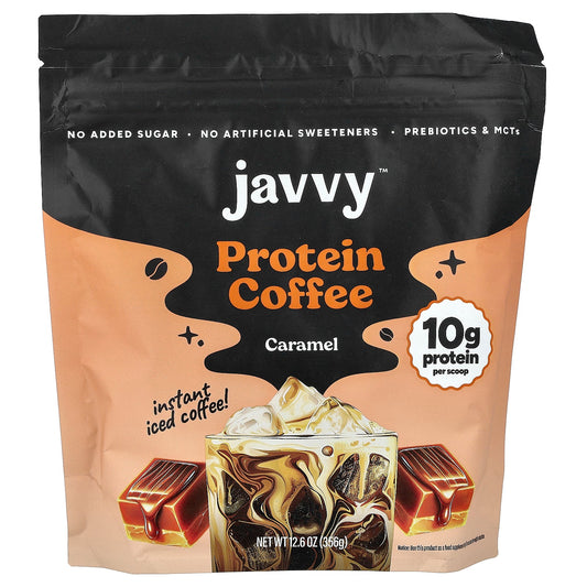 Javvy Coffee, Protein Coffee, Caramel, 12.6 oz (356 g)