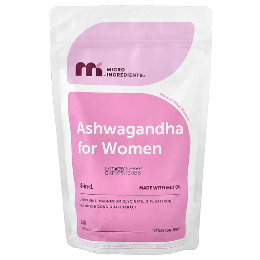 Micro Ingredients, Ashwagandha For Women, 240 Softgels
