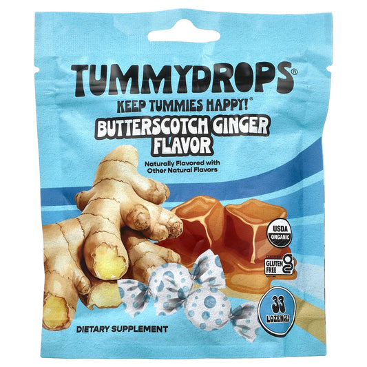 Tummydrops, Butterscotch Ginger, 33 Lozenges